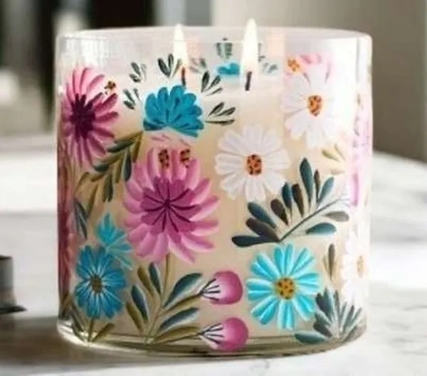 Glass_Decorative_Floral_Print_Cylindrical_Candle