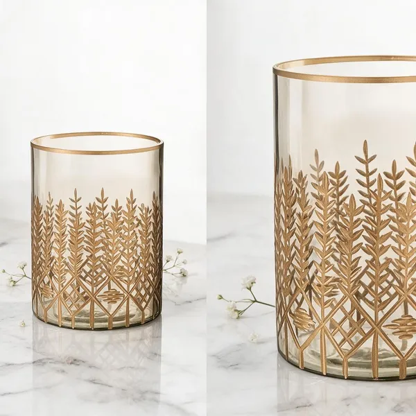 Wax_Decorative_Botanical_Leaf_Cylindrical_Transparent_Candle