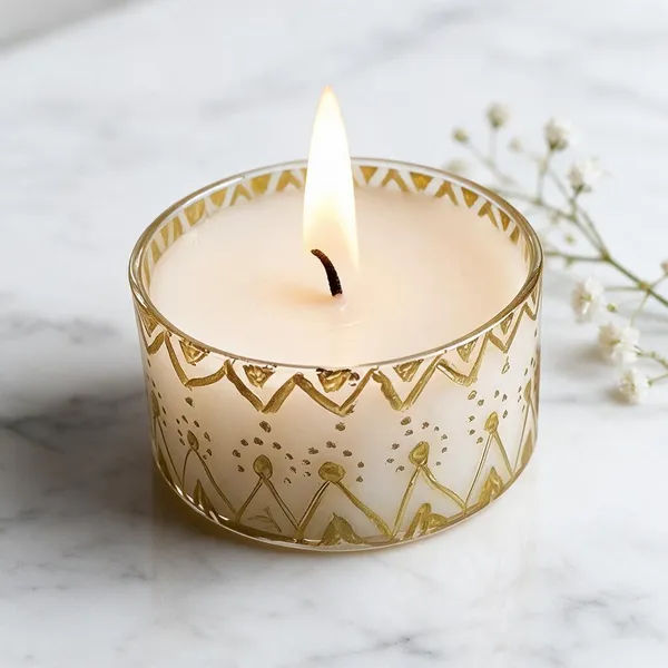 Glass_Decorative_Geometric_Gold_Accent_Cylindrical_Candle