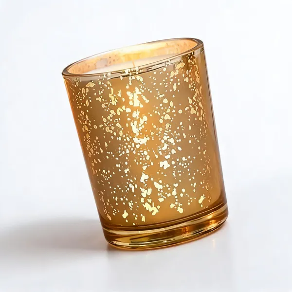 Glass_Decorative_Speckled_Amber_Cylindrical_Candle