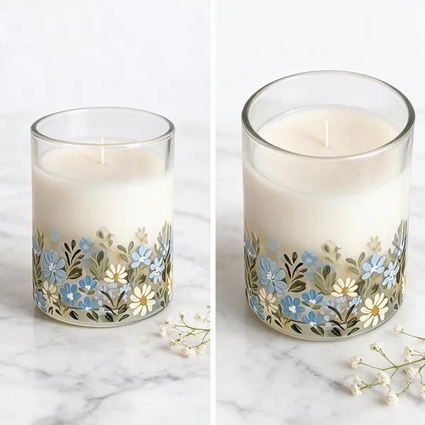 Wax_Decorative_Botanical_Floral_Cylindrical_Transparent_Candle