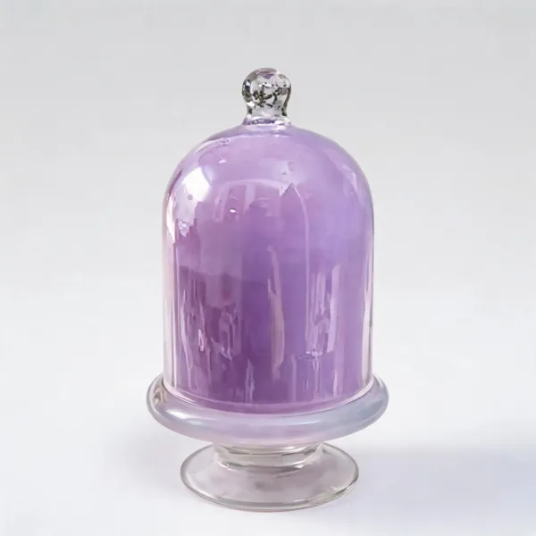 Wax_Decorative_Lavender_Clear_Glass_Cylindrical_Dome_Candle