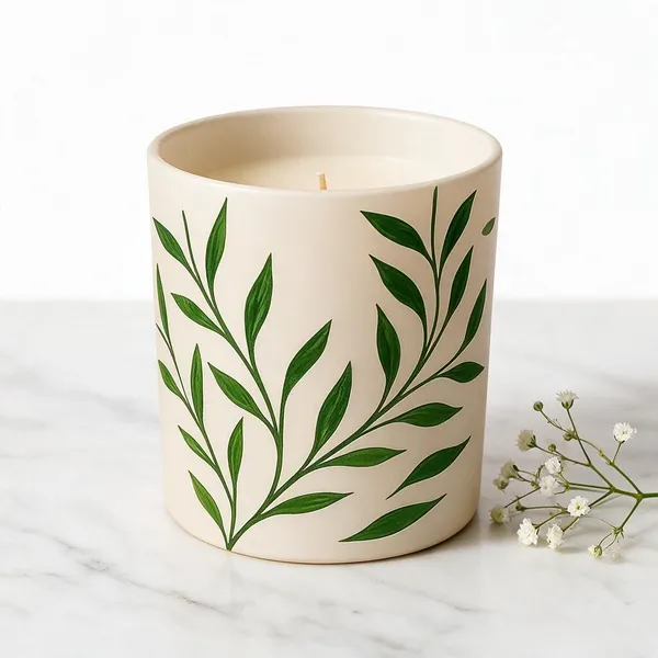 Ceramic_Decorative_Botanical_Leaf_Cylindrical_Candle
