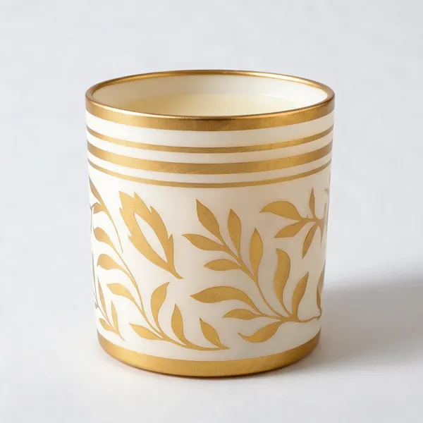 Ceramic_Decorative_Gold_Floral_White_Cylindrical_Candle