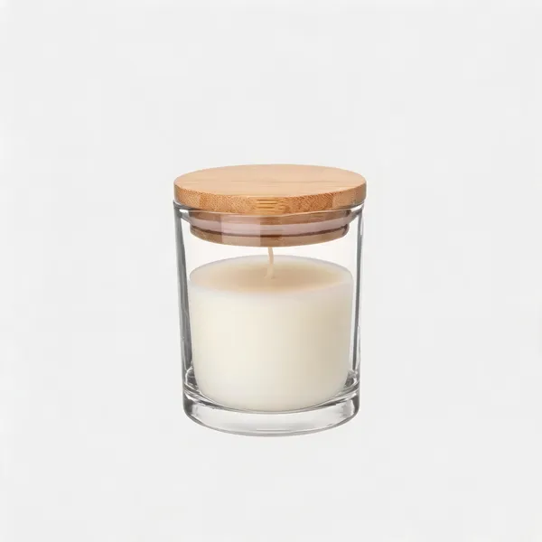Wax_Decorative_Clear_Glass_Wooden_Lid_Cylindrical_Candle
