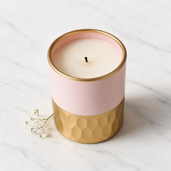 Wax_Decorative_White_Gold_Two-Tone_Cylindrical_Jar_Candle