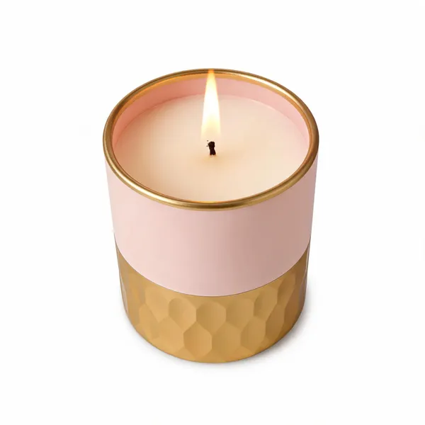 Wax_Decorative_White_Gold_Two-Tone_Cylindrical_Jar_Candle