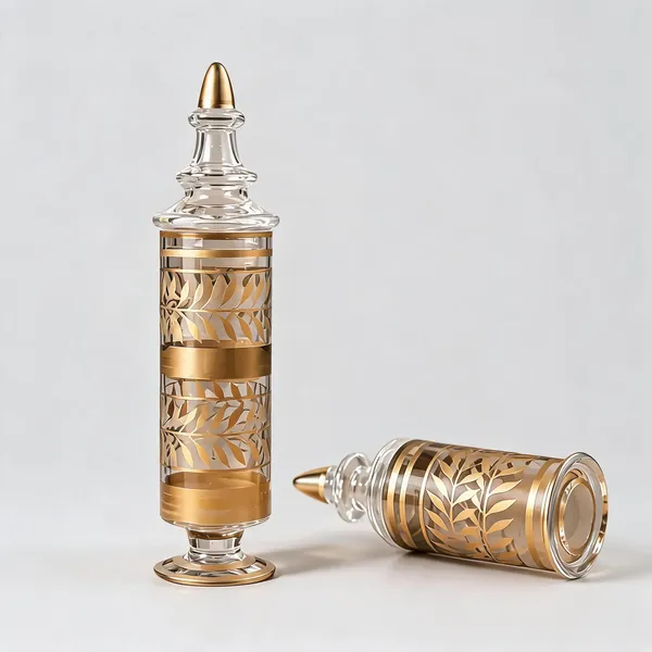 Wax_Decorative_Gold_Leaf_Motif_Transparent_Glass_Bottle_Candle