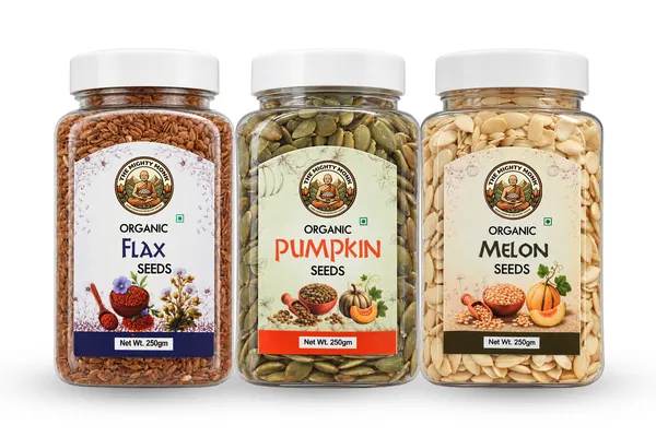 The_Mighty_Monk_Flax_Pumpkin_Melon_Seeds_Combo_Pack_Of_3