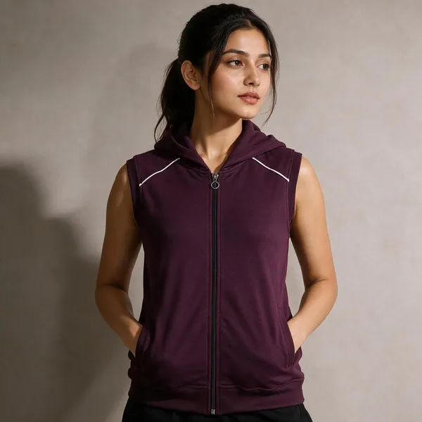 XENIOS_Sleeveless_Self_Design_Women_Sweatshirt