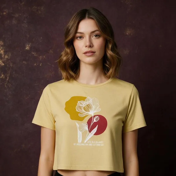 XENIOS_Solid_Women_Round_Neck_Yellow_T-Shirt