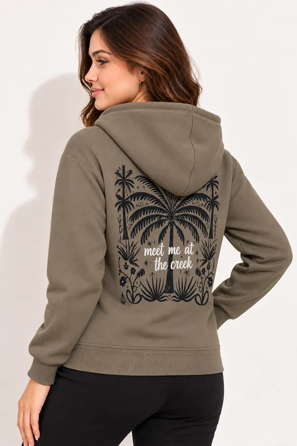 BEIGE_Zip-Front_Hooded_Sweatshirt_for_Women