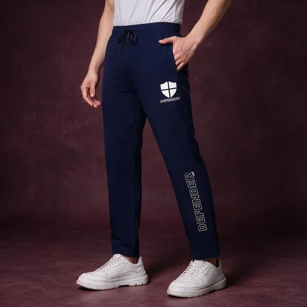 XENIOS_Solid_Men_Dark_Blue_Track_Pants