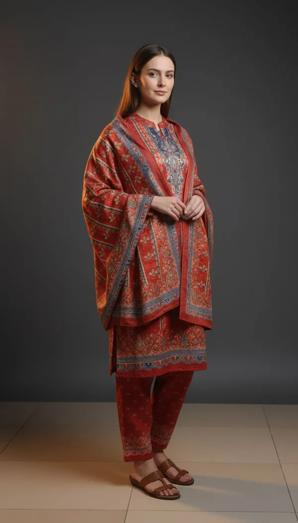 XENIOS_Printed_Kurta,_Palazzo_&_Dupatta_Set