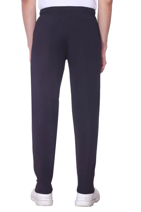 XENIOS_Printed_Men_Black_Track_Pants