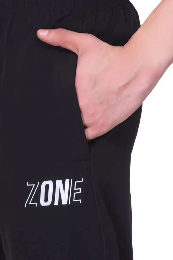 XENIOS_Solid_Men_Black_Track_Pants