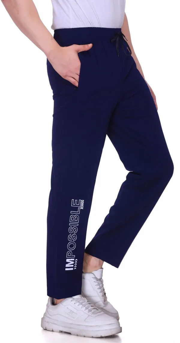 XENIOS_Printed_Men_Dark_Blue_Track_Pants