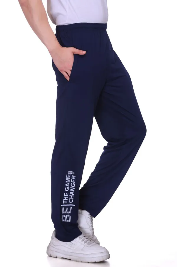 XENIOS_Self_Design_Men_Dark_Blue_Track_Pants