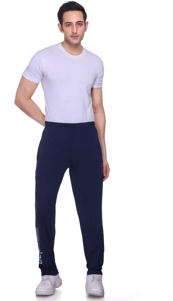 XENIOS_Self_Design_Men_Dark_Blue_Track_Pants