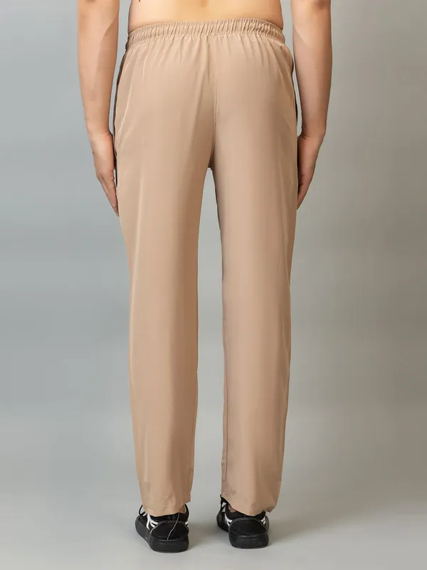 XENIOS_Solid_Men_Beige_Track_Pants