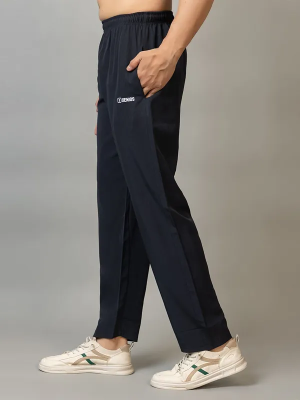 XENIOS_Solid_Men_Dark_Blue_Track_Pants