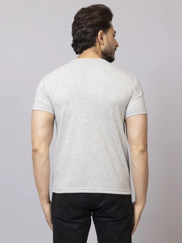 XENIOS_Printed_Men_Round_Neck_Grey_T-Shirt