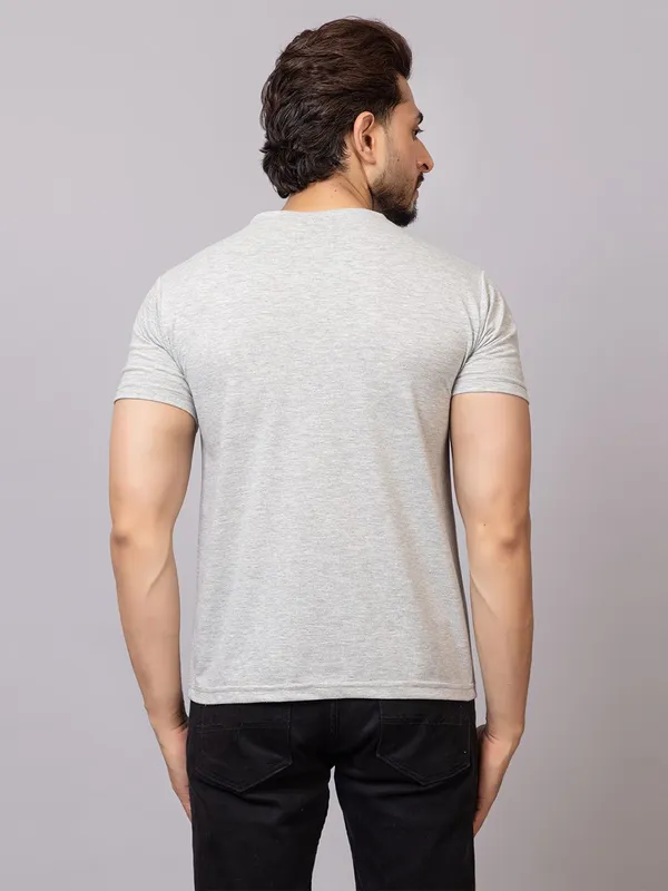XENIOS_Printed_Men_Round_Neck_Grey_T-Shirt