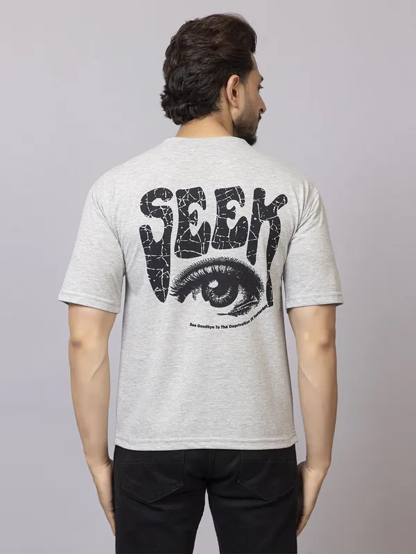XENIOS_Printed_Men_Round_Neck_Grey_T-Shirt
