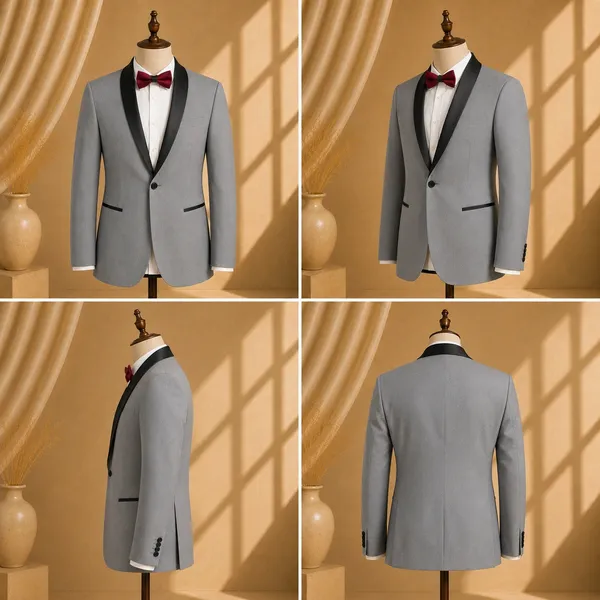 Grey_Polyster_Viscose_Tuxedo_Blazer_For_Men