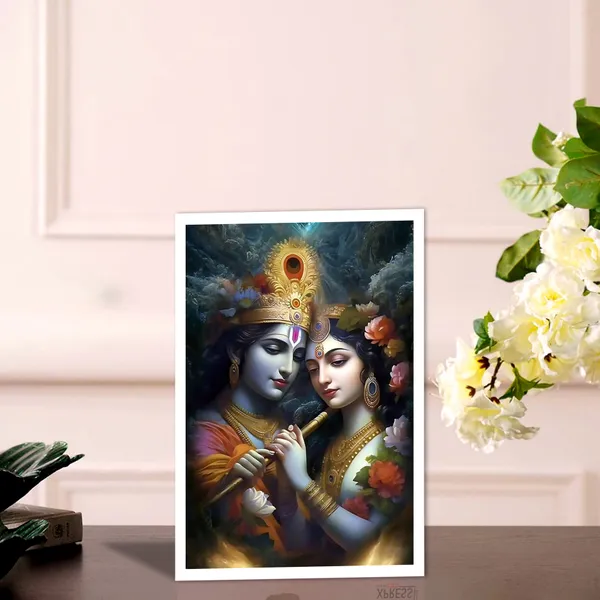 White_Acrylic_Religious_Radha_Krishna_Photo_Frame