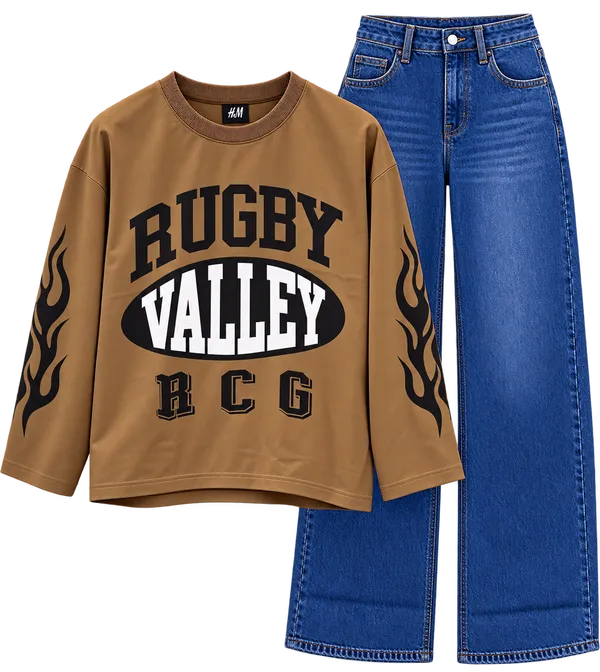 Boxy_fit_full_T-shirt_&_Baggy_straight_fit_jeans