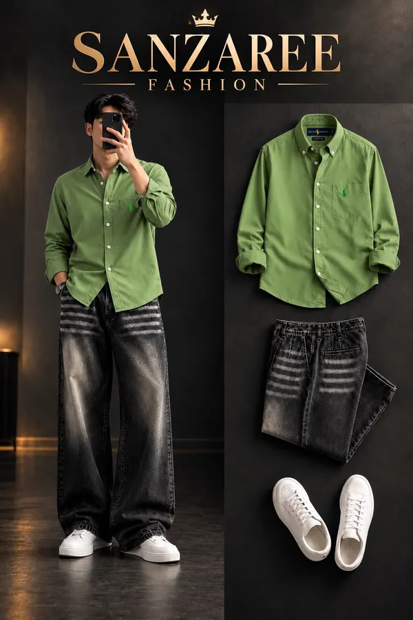 Perrot_Green___&_Shirt_For_Men_&__All_Colours_Available