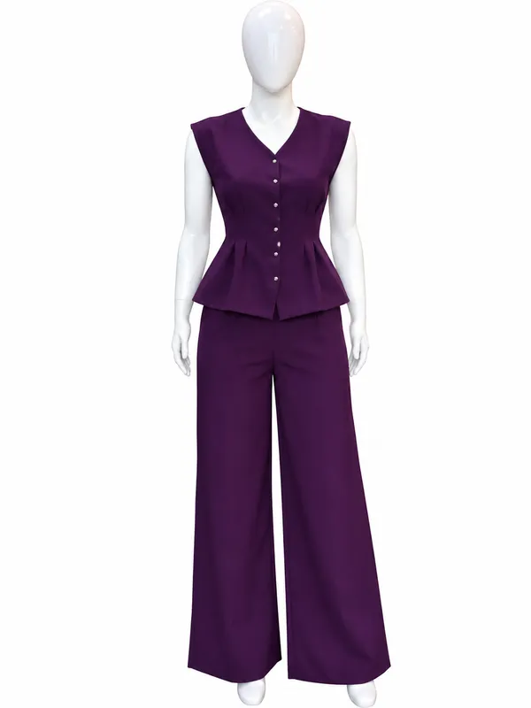 Purple_Casual_office_wear_co-ord_Set_for_Women