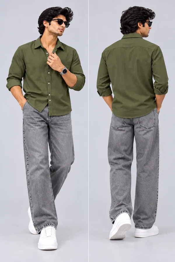 Combo_Set_Polo_Shirt_&_Denim_straight_/Mom_Fit_Jeans_