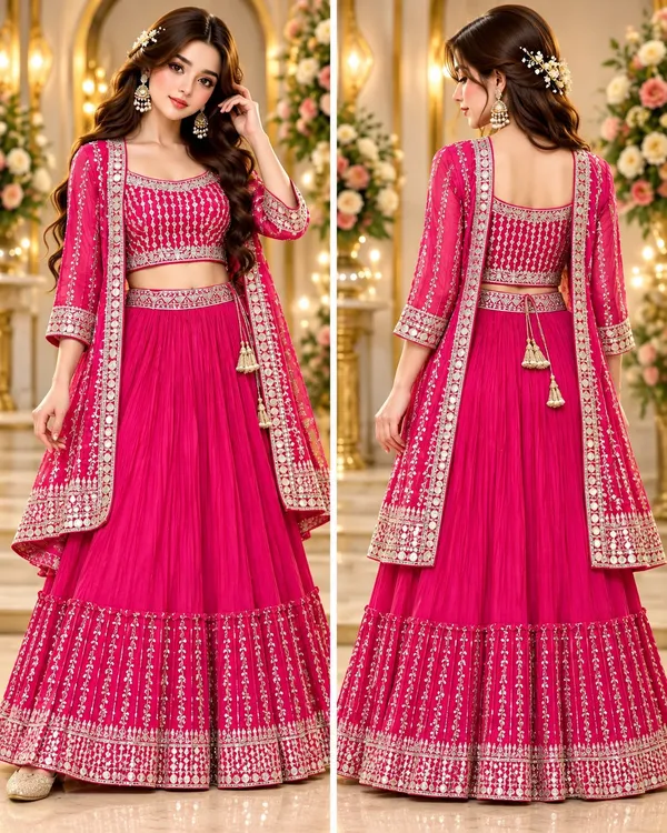 Embroidered_Srug_Crop_Top_Skirt_set_