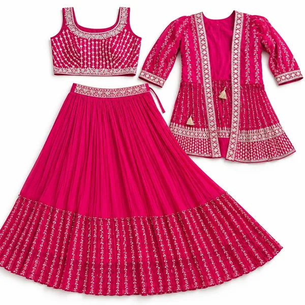 Embroidered_Srug_Crop_Top_Skirt_set_