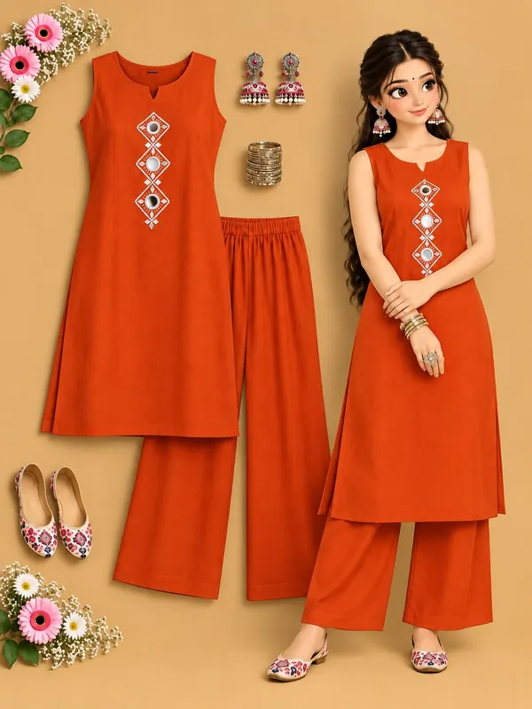 Sleeve_Less_kurti_Palazzo_Set_(cod_set)_For_Women_5_Colours_Available