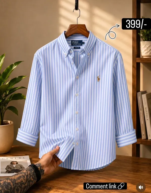 Blue_Striped_Button_Down_Shirt_for_Men