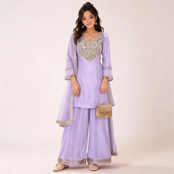Lavender_Embellished_Kurta_Set_For_Women