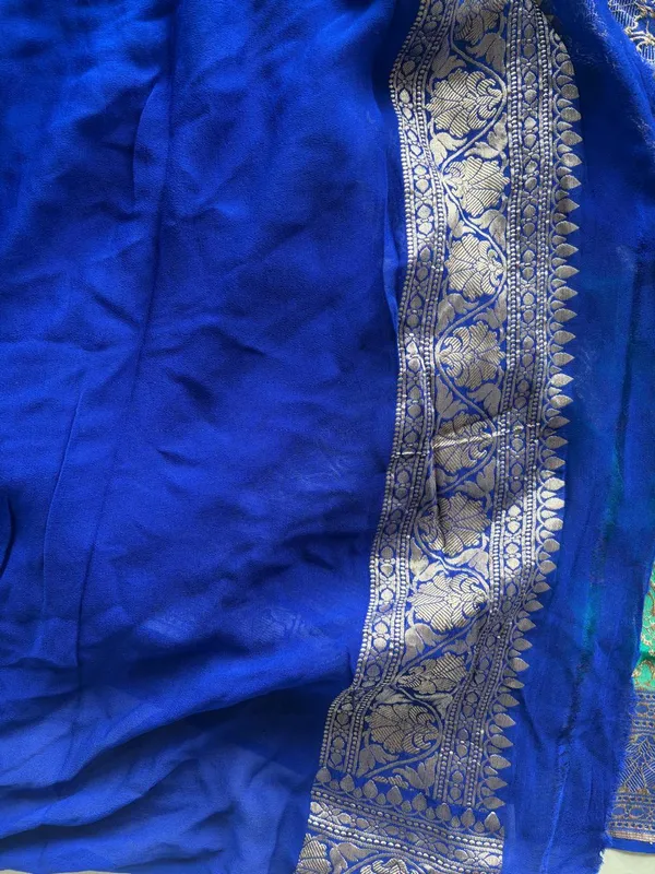 Green_And_Blue_Silk_Saree_For_Women