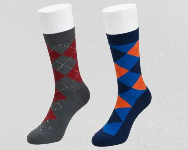 Multicolor_Organic_Cotton_Crew_Socks_For_Men_Pack_Of_2