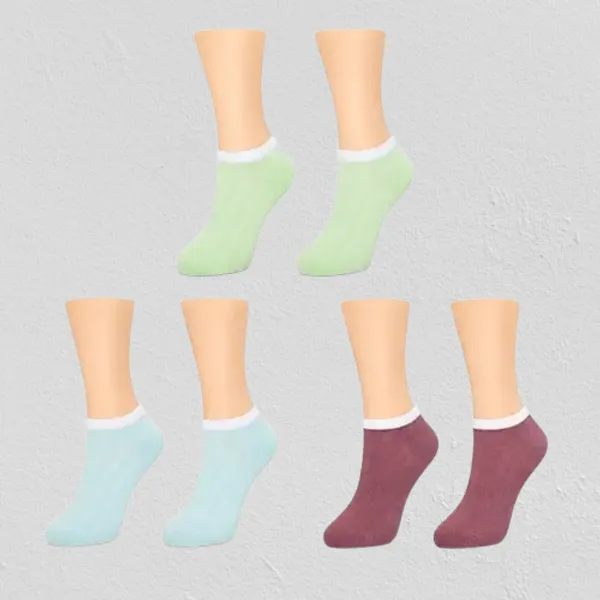 Multicolor_Cotton_Low_Cut_Seamless_Socks_For_Women_Pack_Of_3