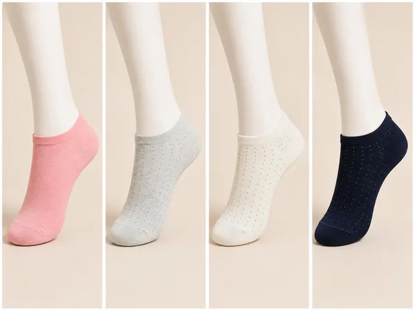 Multicolor_Cotton_Low_Cut_Seamless_Socks_For_Women_Pack_Of_4