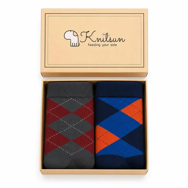 Multicolor_Organic_Cotton_Crew_Socks_For_Men_Pack_Of_2