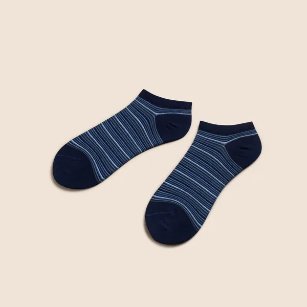 Multicolor_Cotton_Low_Cut_Seamless_Socks_For_Women_Pack_Of_2