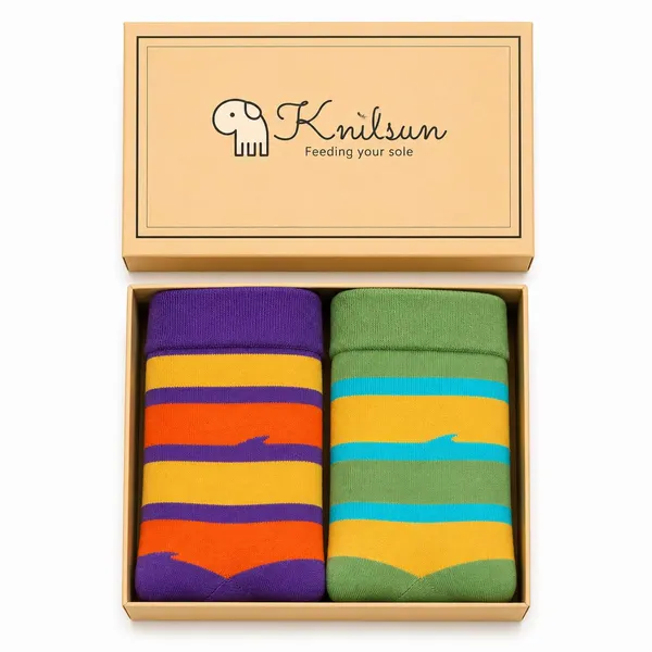 Multicolor_Cotton_Striped_Calf_Length_Socks_For_Men_Pack_Of_2