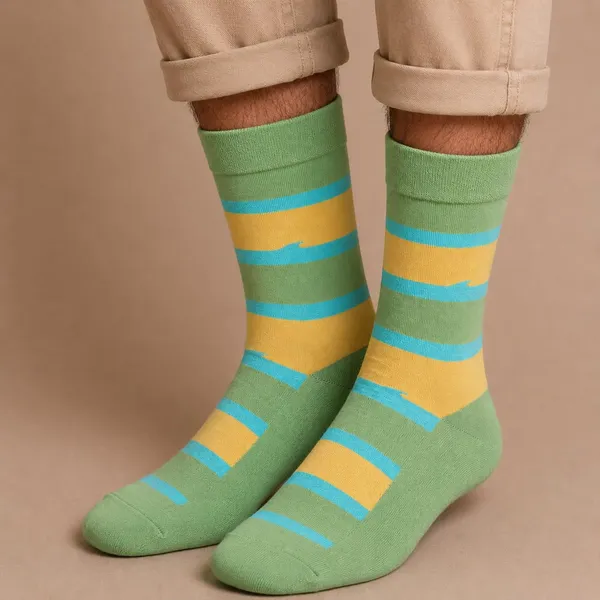 Multicolor_Cotton_Striped_Calf_Length_Socks_For_Men_Pack_Of_2