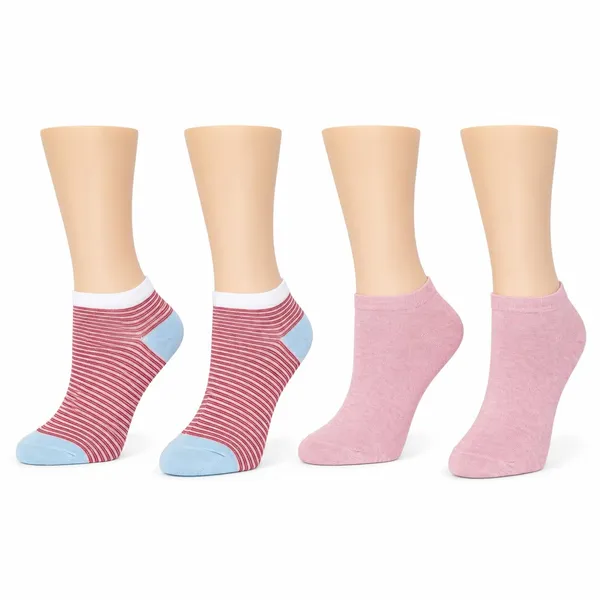Multicolor_Cotton_Low_Cut_Seamless_Socks_For_Women_Pack_Of_2