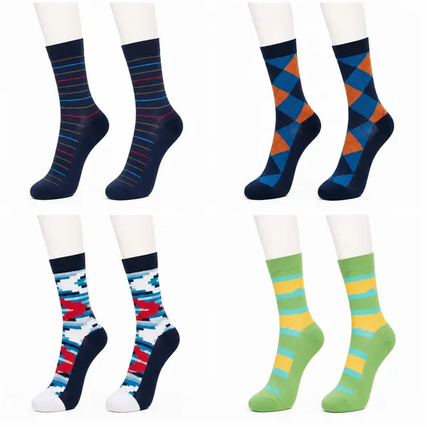Multicolor_Cotton_Crew_Socks_For_Men_Pack_Of_4