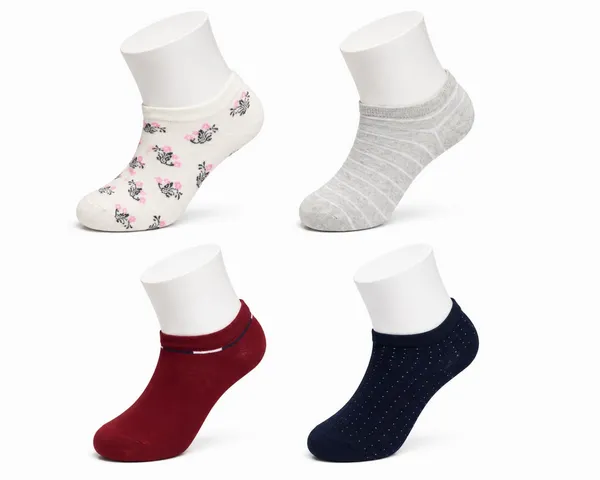 Multicolor_Cotton_Low_Cut_Seamless_Socks_For_Women_Pack_Of_4